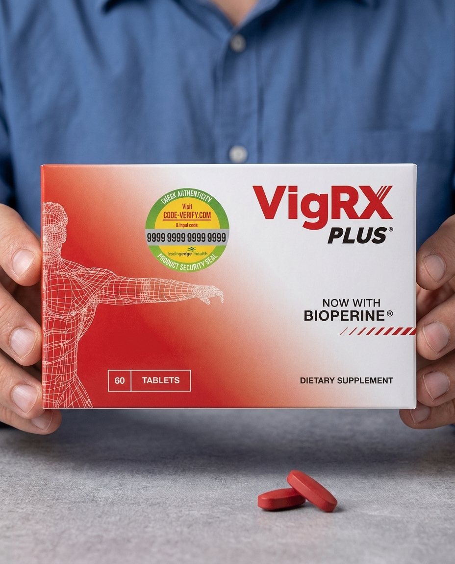 VigRX Plus box held in hands